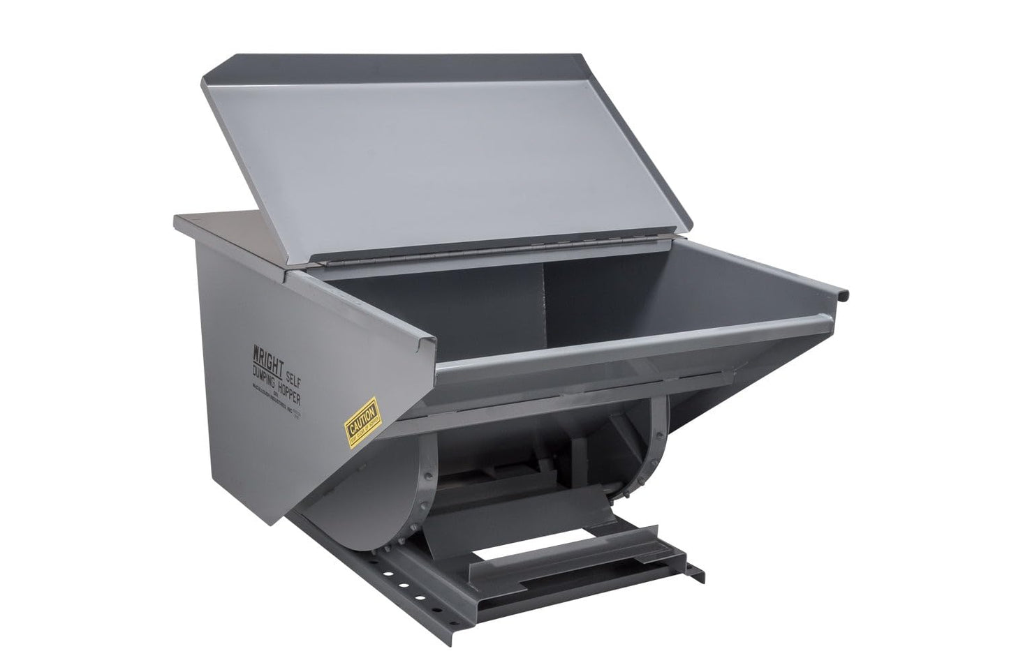 1.5 Yard Dumping Hopper for Forklifts – 1.5 Cubic Yard Steel Self-Dumping Hopper, 4000 lb Capacity, Heavy Duty Forklift Waste & Material Handling Hopper