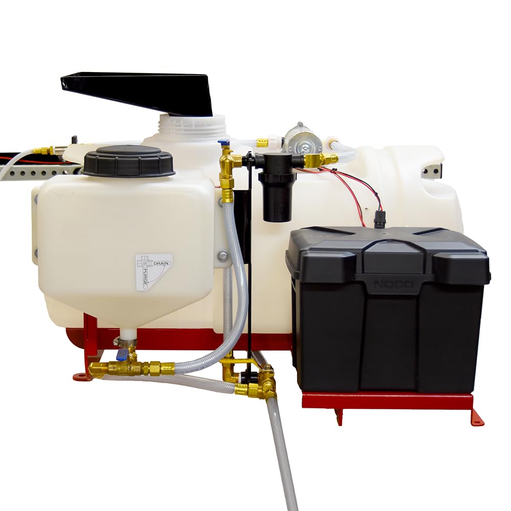 LineRider Electric UTV Mounted Athletic Field Line Striper (Part #10005241) | 25 Gallon Paint Tank | Low Pressure 0–35 PSI Spray Pump | 12V Battery Powered | Fits Most UTV Beds | Made in USA