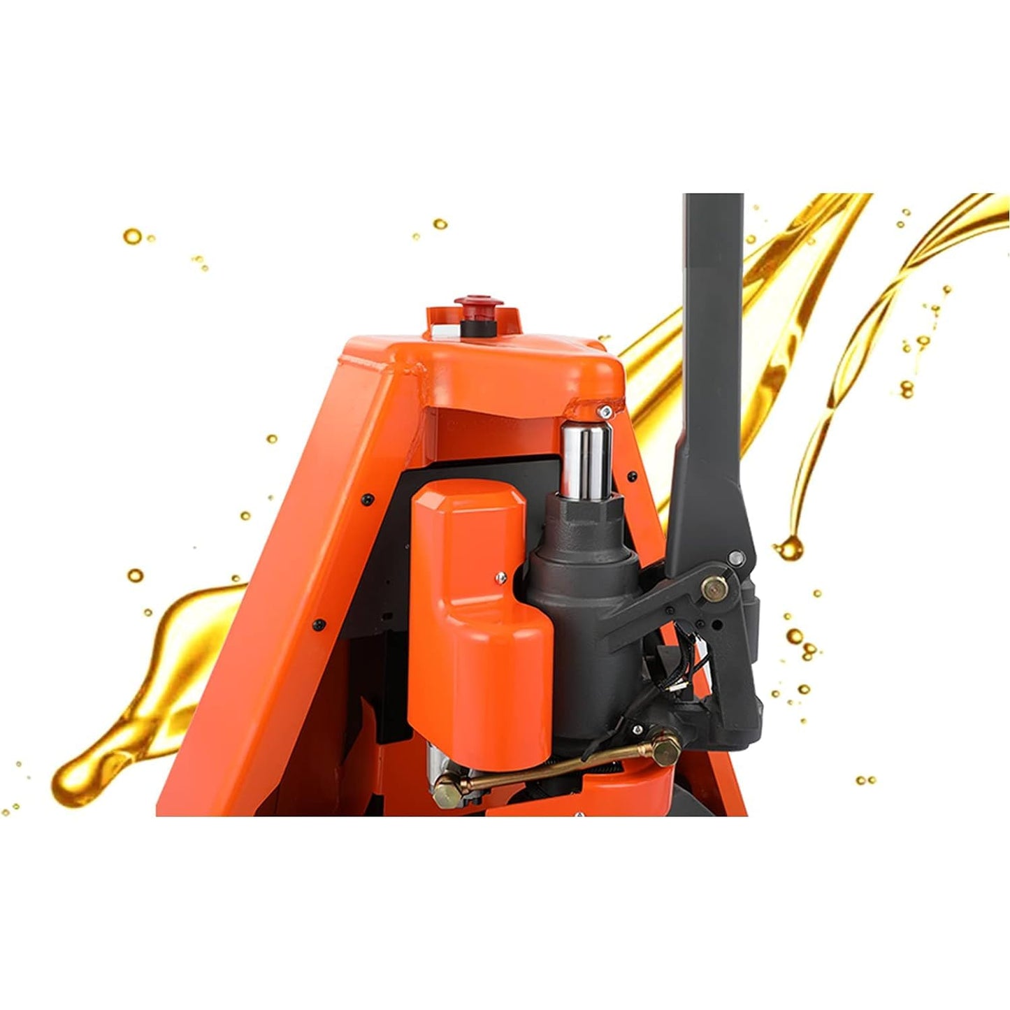 Full Electric Pallet Jack 3300Lbs Capacity, Lithium Powered Pallet Truck 48" x27" Fork Size, Walkie Pallet Lift Trucks for Factory, Warehouse, Supermarket, Multifunctional Handle with Extra Battery