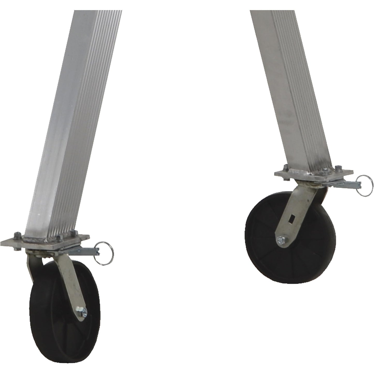 Vestil AHA-2-10-12 Aluminum Adjustable Height Gantry Crane with Glass Filled Nylon Casters 10 Ft. x 8 Ft. 2000 Lb. Capacity Silver