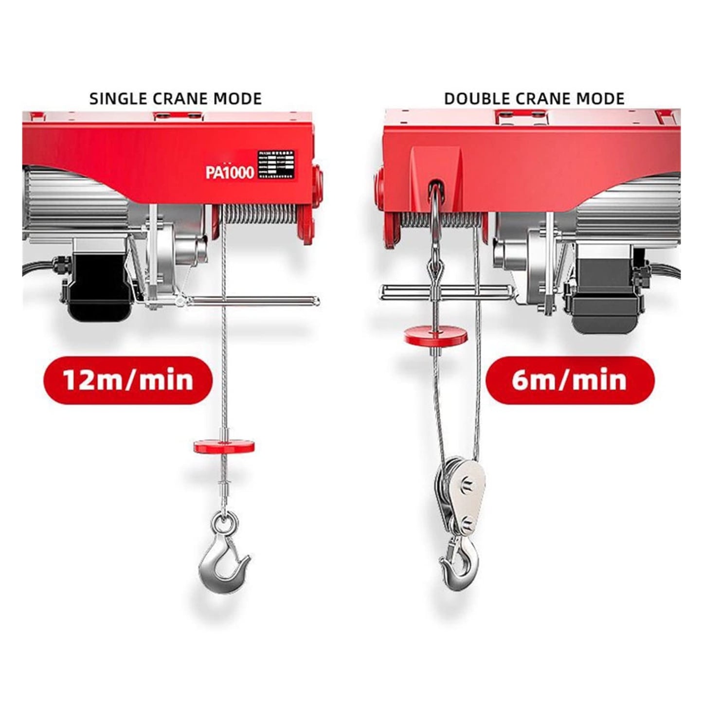 EliteBloom 500 Kg Electric Hoist Lifting Hoist, Lifting Hoisting Crane Electric Workshop Electric Gantry Crane Winch Lifting