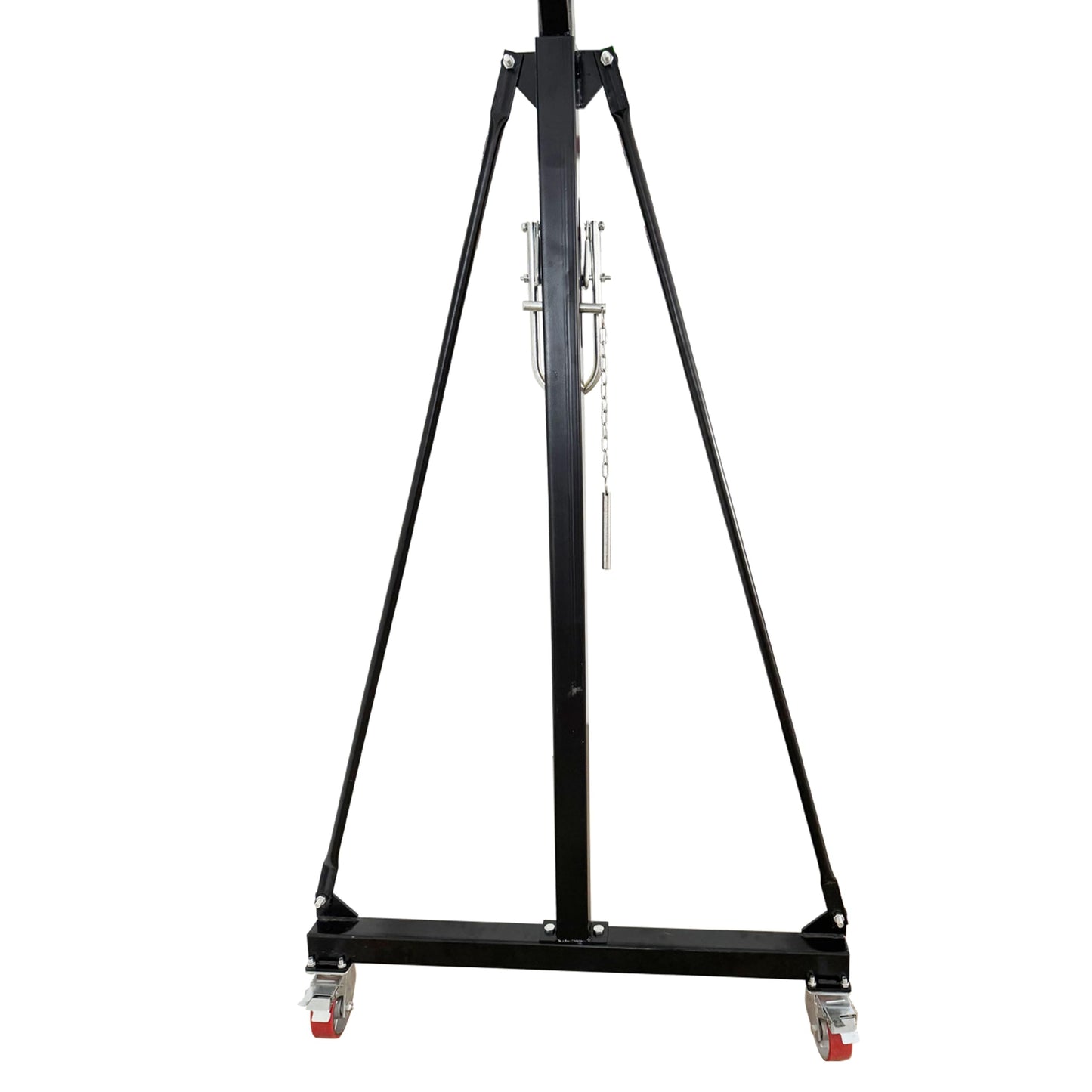 IntXanth Portable Gantry Crane Hoist Frame with 2204lbs Load Capacity Adjustable Height 94.5-141.7inch for Factory Warehouse Manual Small