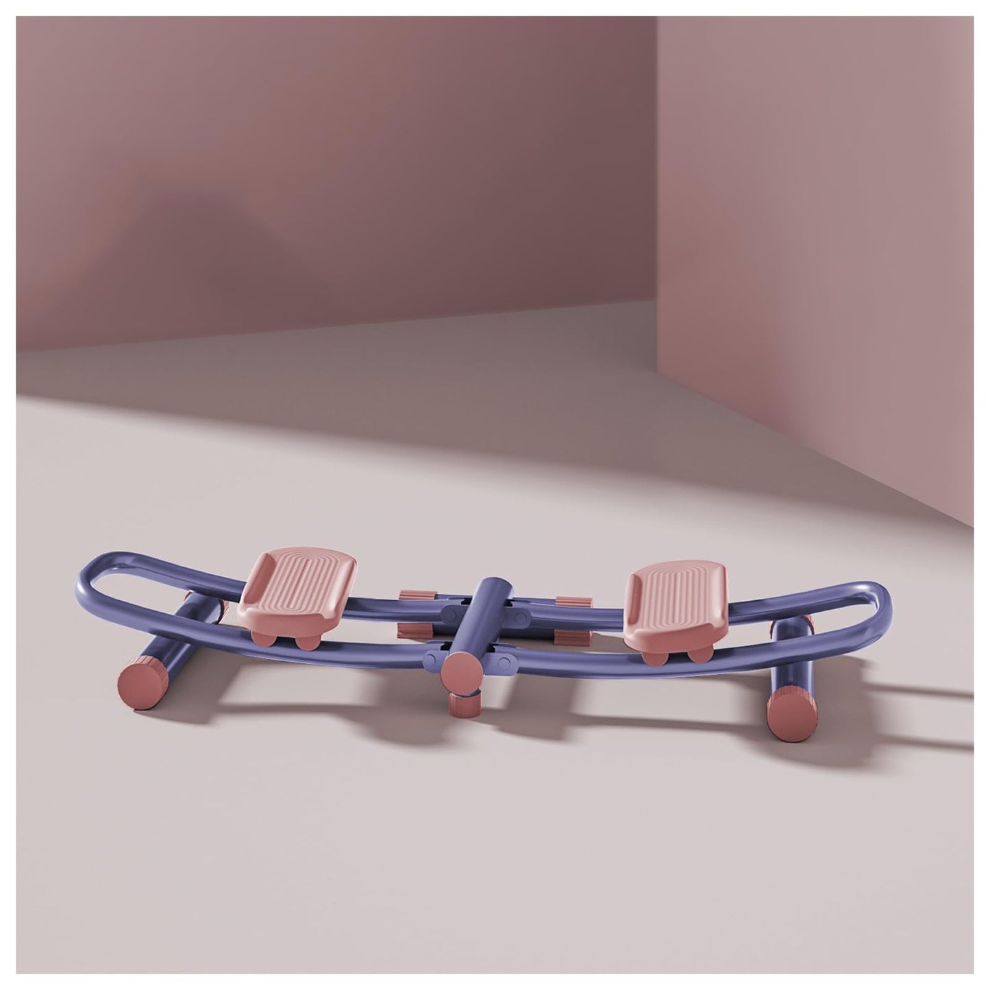Leg Training Machine Sculpt and Strengthen Ski Machine for Postpartum Leg Slimming, Pelvic Floor, and Home Fitness (Pink Purple )