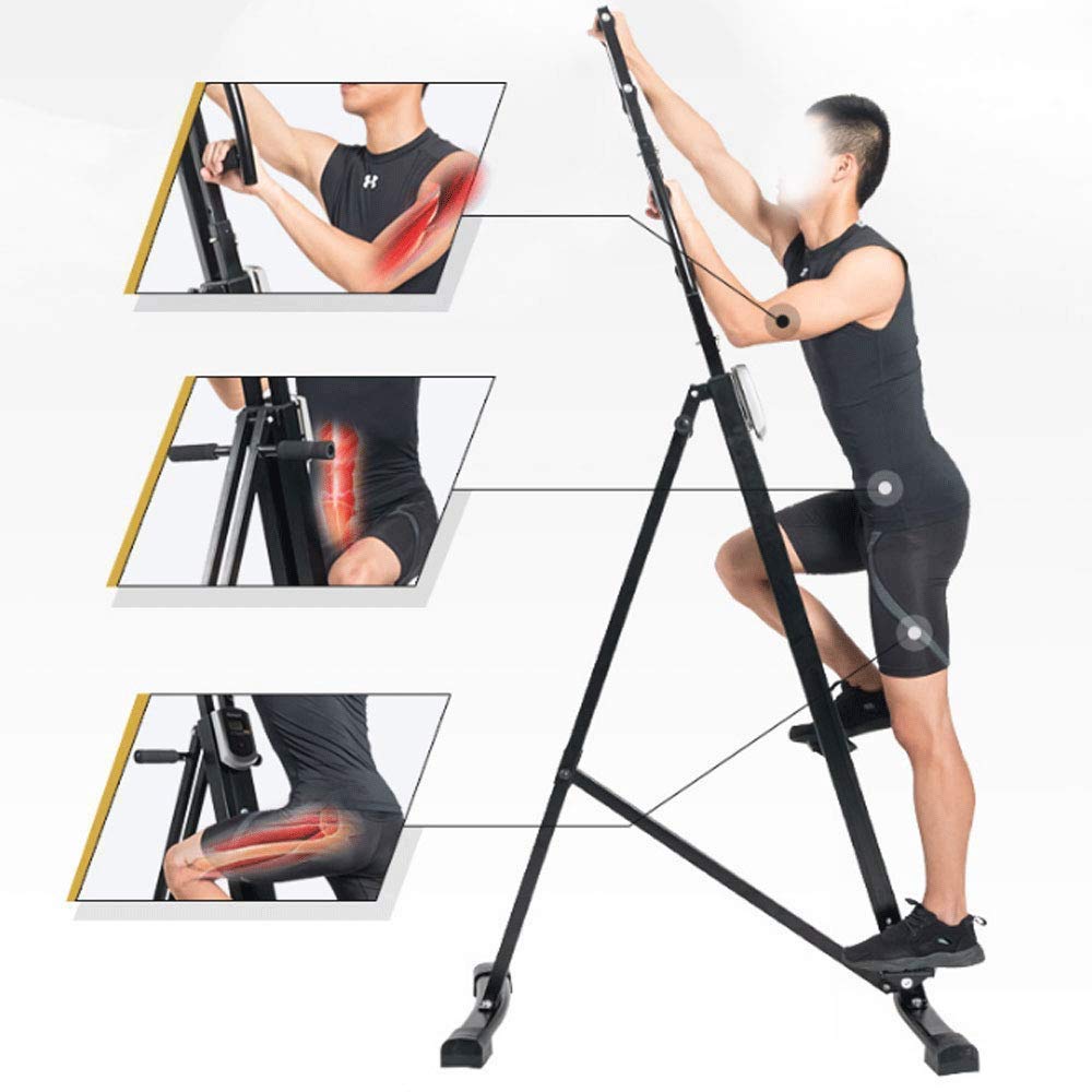 ZHCWEP Stepper,Stepper-Vertical Climber Folding Exercise Climbing Machine, Exercise Equipment Climber for Home Gym, Stair Stepper Exercise for Home Body Trainer Efficency