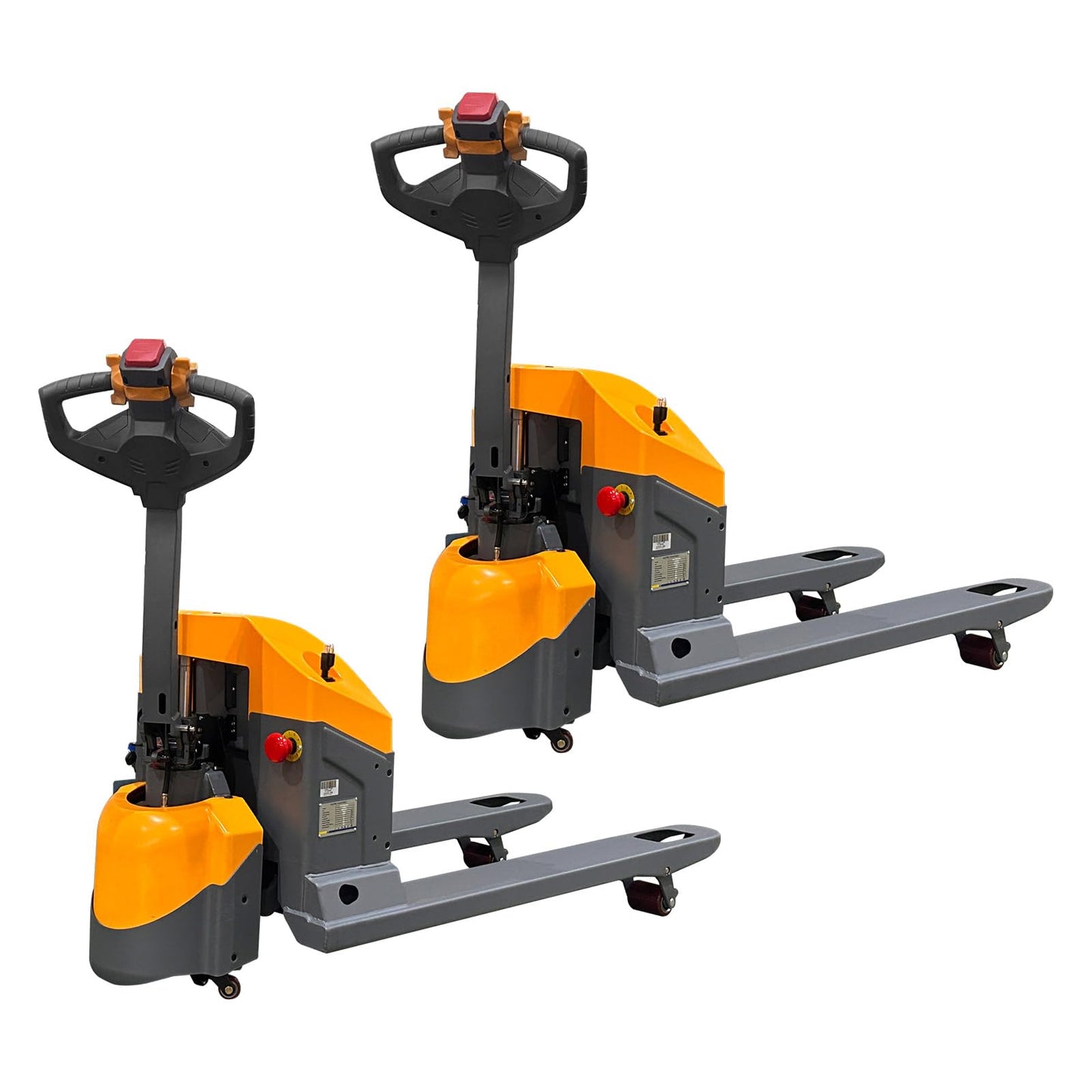 APOLLOLIFT Electric Pallet Jack, 3300 lbs Capacity, Pallet Truck 48" x 27" Forks, 24V/65AH Gel Battery, 3-5H Working Time with Built-in Charger, Compact Size for Material Handling-2PCS