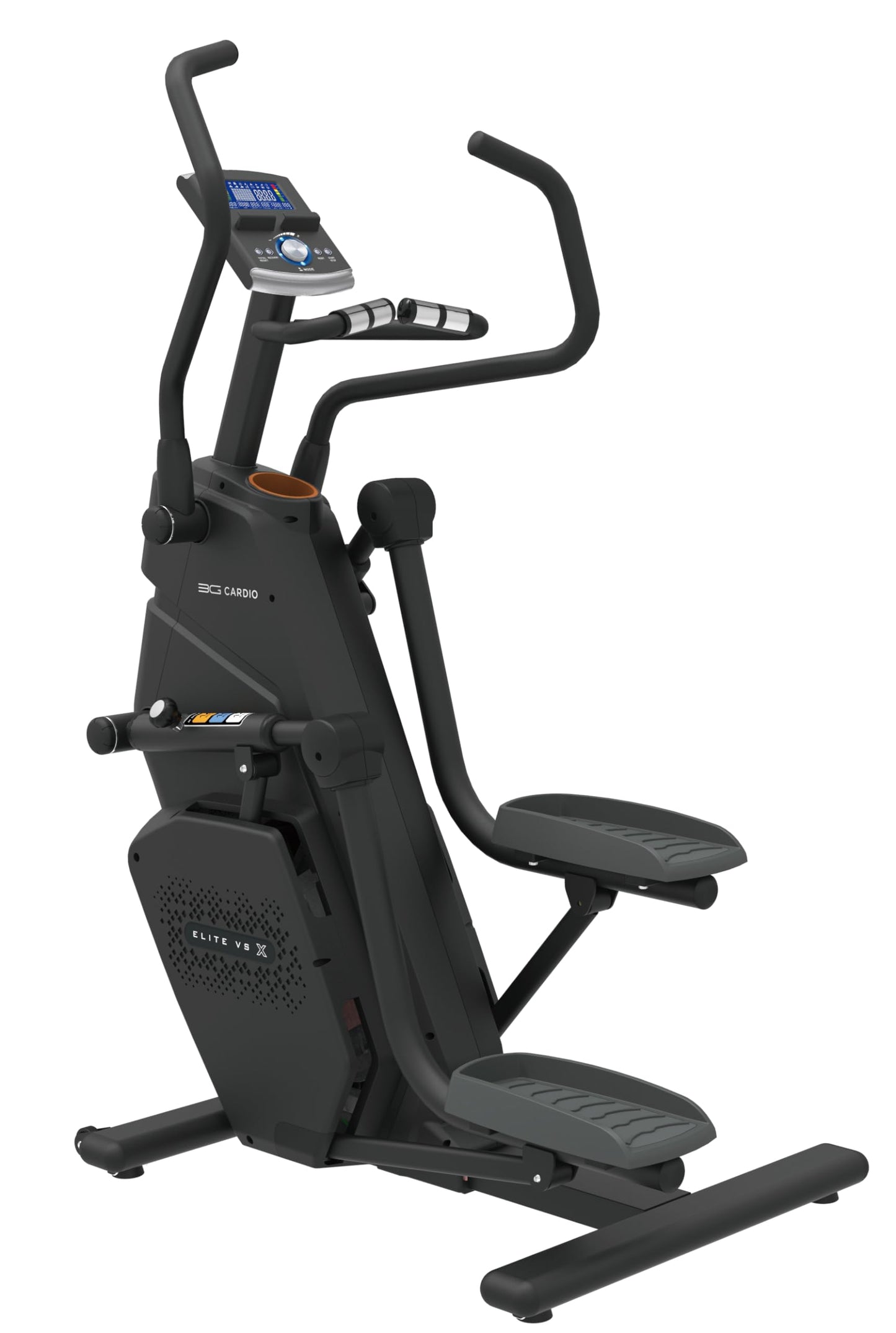 3G Cardio Elite VS X Vertical Stair Stepper with 14” /15”/ 16” Adjustable Climbing Stride, Small Space Saving 49.6” Footprint, FreeSync™ FTMS Smart HD Connectivity, 350LB Max Weight, 5 Year Warranty