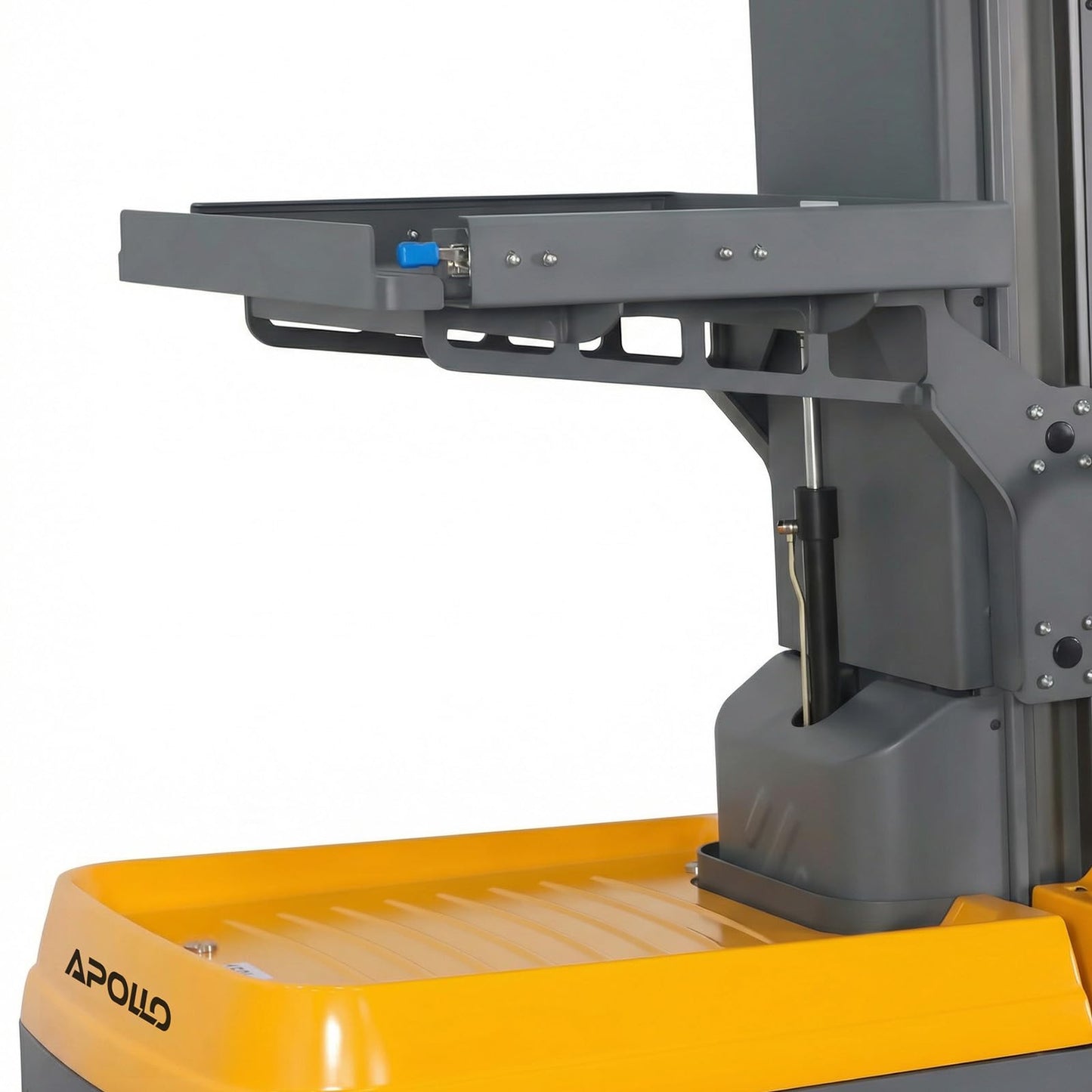 APOLLOLIFT Electric Mini Order Picker Self Propelled Lift Truck 197" Reachable Height, 330lbs Capacity, 118" Lifting Height for Warehouse Supermarket
