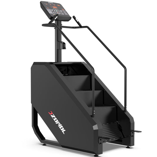 Stair Machine, Commercial Grade Stepmill Machine, Stair Stepper with LCD Screen, Cardio and Lower Body Workouts, 450LBS, 15-164 Steps/Minute, Black