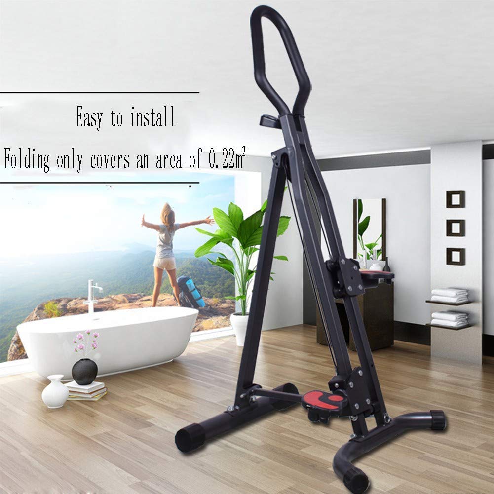 ZHCWEP Stepper Vertical Climber, Heavy Duty Vertical Climber Stair Climber Leg Master Exercise Machine Climbing Machine Pedal Machine Cardio Machine, with Monitor, Home Fitness Equipment