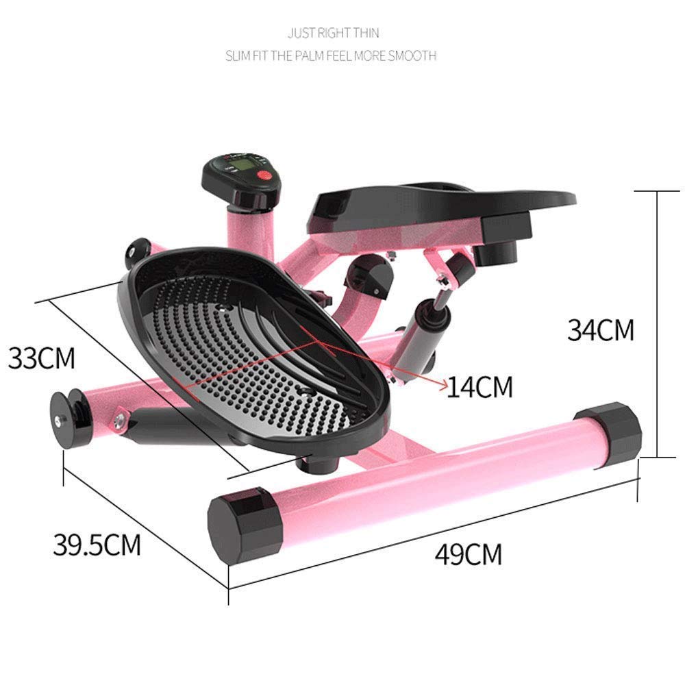 ZHCWEP Stepper,Stepper - Pink, Purple Fitness Stair Stepper, Mini Stepper Fitness Cardio Exercise Trainer, Adjustable Height Stepper Machine with Twisting Action Efficency