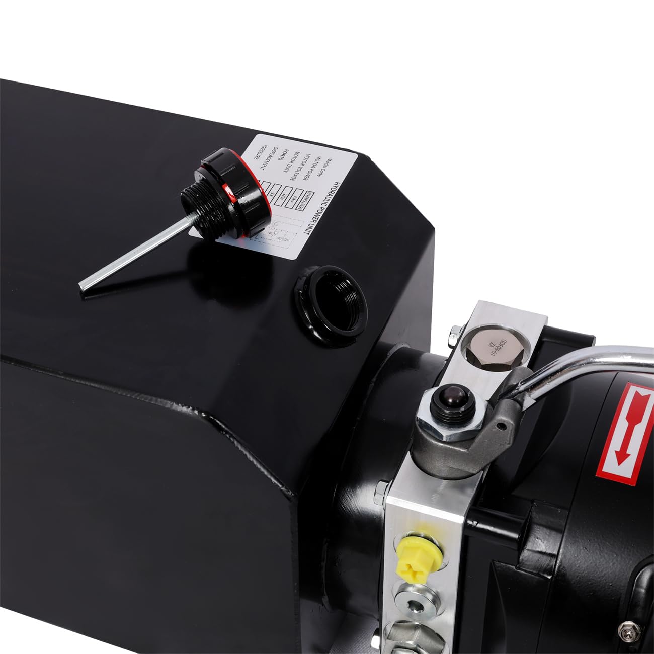 Heavy-Duty Hydraulic Power Unit for Car Lifts, AC 220V Single Phase, Replacement Pump for 2-Post & 4-Post Lifts, Auto Shop Equipment (Black, 10 Quart)