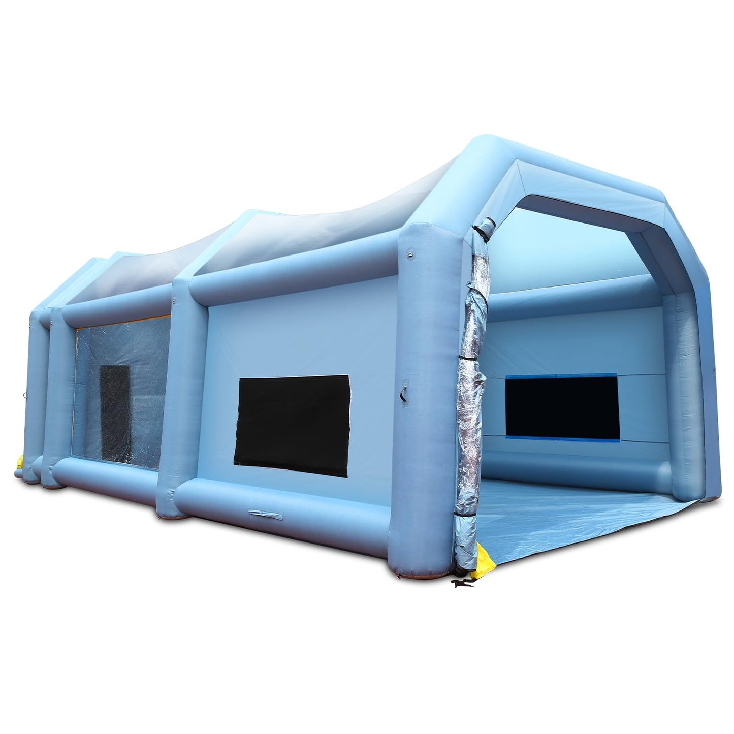 VEVOR Inflatable Booth for Cars Trucks Large Spray Tent with High Powerful 950W+1100W Two Blowers, 33x20x13ft Painting Shelter with Air Filter System, Blue
