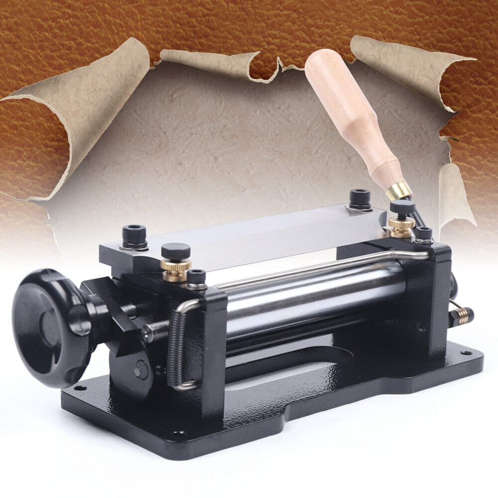 3FLQOOPP Manual Peeling Leather Splitter DIY Manual Ski Shovel Skin Machine Peeling Machine Edge Peeler for Width <7 cm Plant Leather Tanning Powder Set Stainless Steel Craft Tool