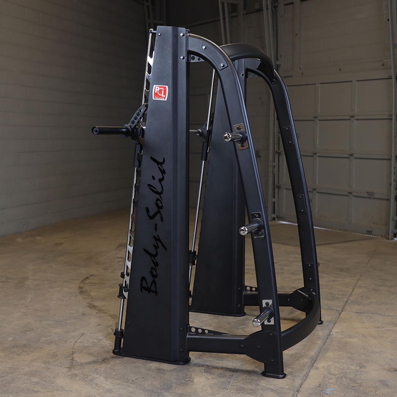 Body-Solid (SCB1000) Pro Clubline Counter-Balanced Smith Machine for Bodybuilding & Weight Training with Safety Bars, Home and Commercial Gym