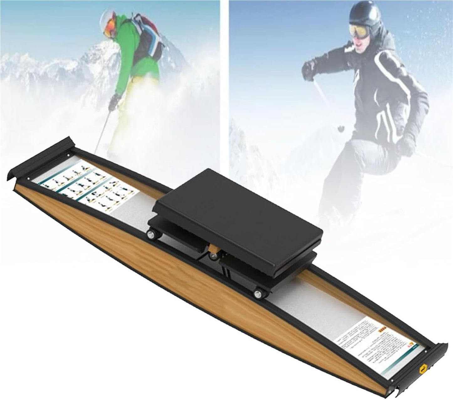 Ski Simulator，Ski Machine， Indoor Simulated Fitness Machine for Home Gym Workout Multifunction Cardio Exercise