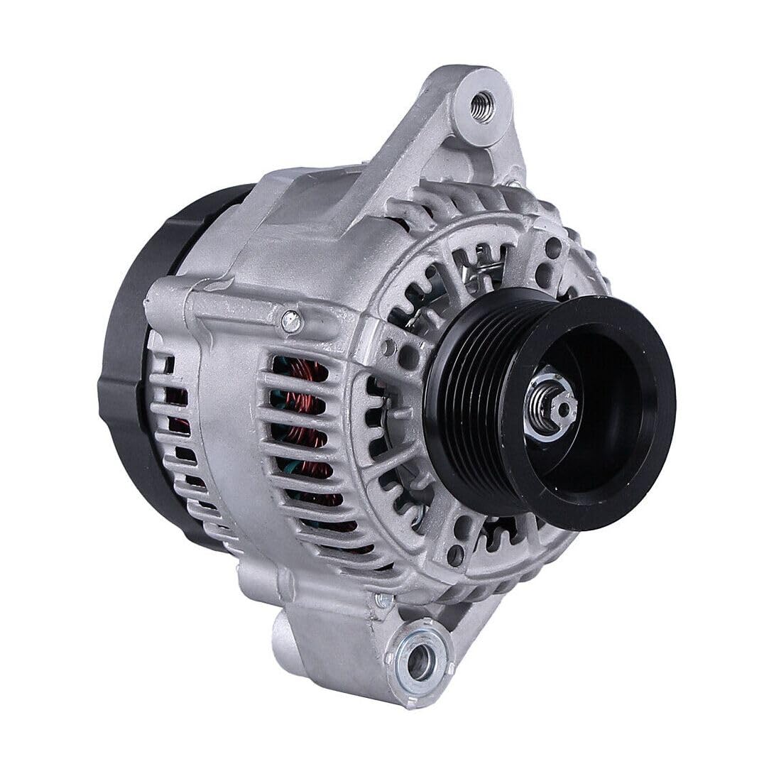 YUANKEECE 12 Volt Alternator compatible with Forklift 1Kd Diesel Engine 1042109970 110 Amperage 8G Standard Pulley