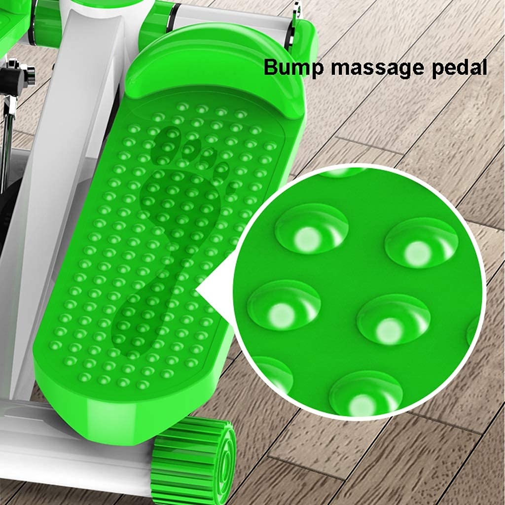 Mini-Stepper Swing Stepper Adjustable Step Machine with Hand Grip Foldable Workout Stair Stepper Home Silent Climbing Machine Multifunction Fitness Equipment Efficency