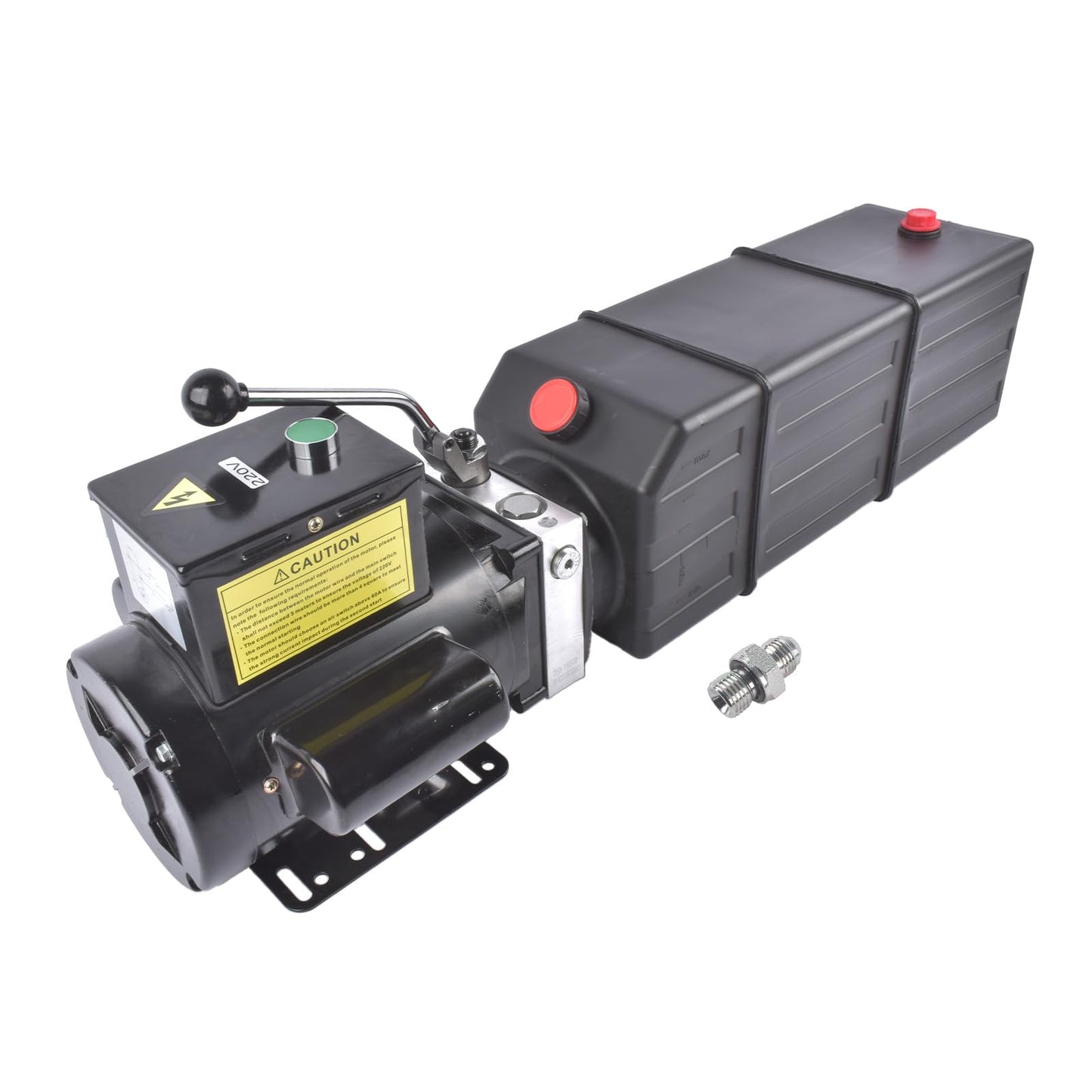 3.7 Gallon Hydraulic Pump, 220V 3HP 2950 PSI Single-Acting Hydraulic Power Unit for 2 & 4 Post Car Lift Dump Trailer Car Lifting Mixizap