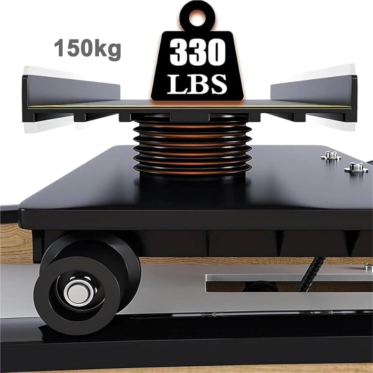 Ski Simulator Machine, Ski Training Equipment for Muscle Repair and Strengthening, Supports up to 300LB