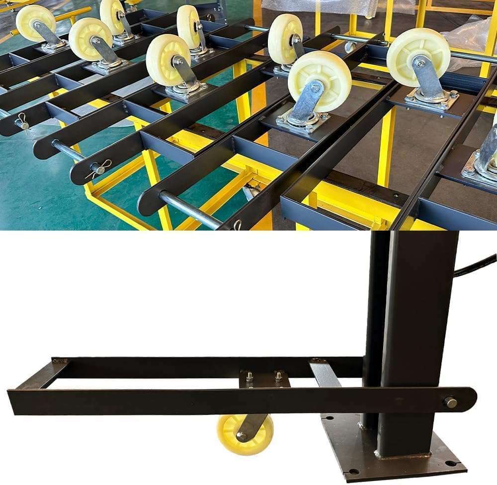 ‎KT-4H850 Four Post Lift Car Truck Parking Hoist with Casters 8500Lbs Lifting Capacity Portable Storage Service Home Parking Lift