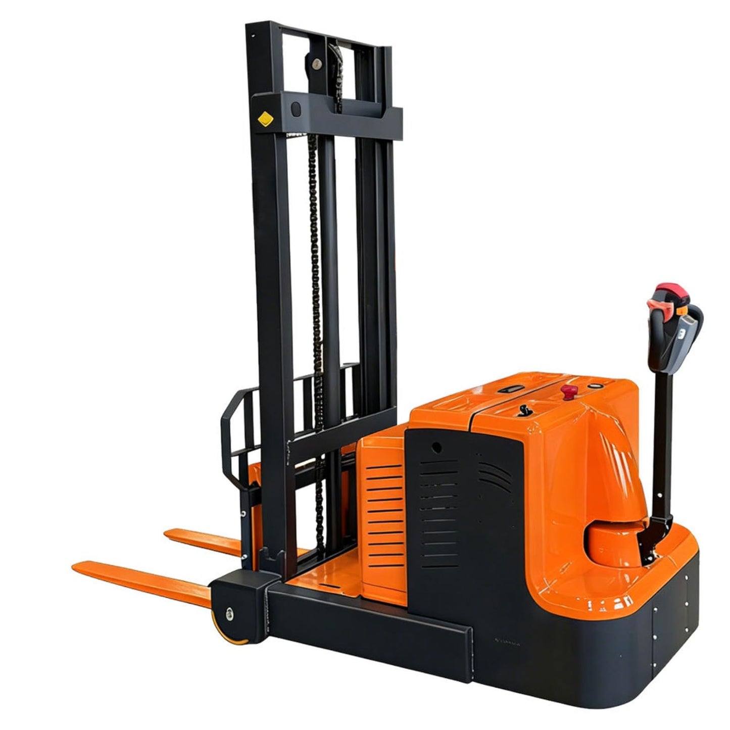 Warehouse and Factory Pallet Stacker, Electric and Manual Mobile Hydraulic Stackers, High Lift Compact Stack Truck for Supermarket, Logistics, and Small Space Material Handling