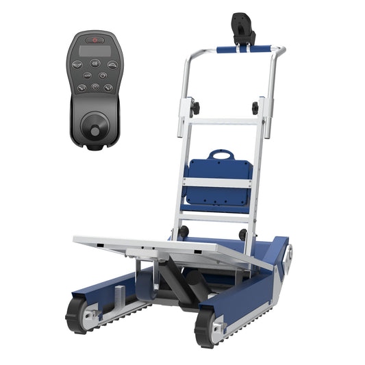XSTO CT310 Electric Crawler Dolly - 684 LBS Load Capacity, Powered Tracked Stair Climber Trolley with Anti-Slip Design for Heavy Duty Material Handling