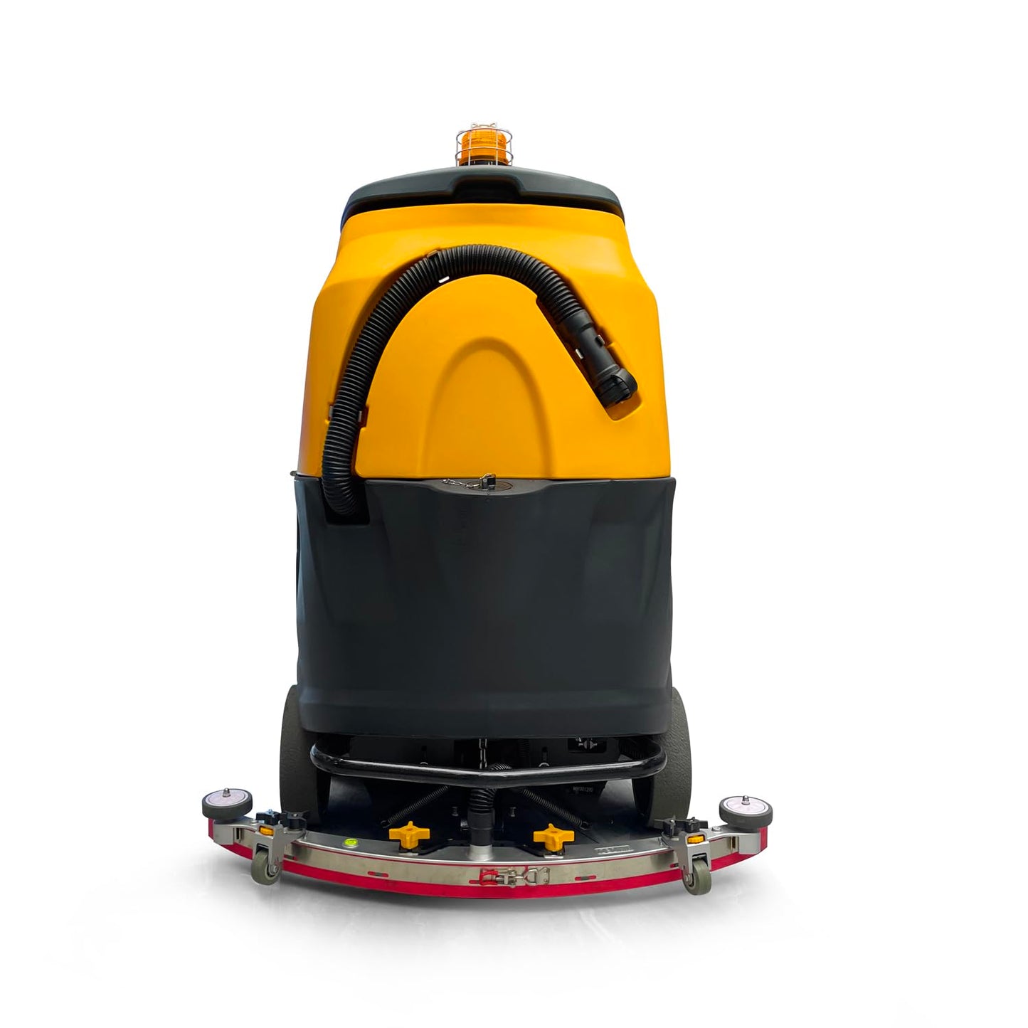 Ride-On Floor Scrubber, 45” Commercial Auto Scrubber Machine, 70000 Sqft/h Cleaning Efficiency, Dual Disc Brush, 53 Gallon Water Tank, Floor Cleaning Machine for Warehouse, Mall, Industrial Use