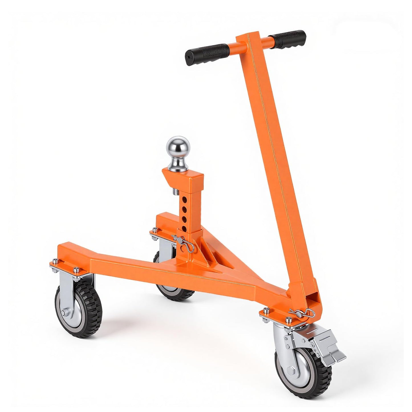 FAHKNS Trailer Dolly 3500 lb Tongue Weight Trailer Mover with 2 in & 2-5/16 in Ball Suitable for RV, Boat, Camper, Flatbed, Enclosed Trailers and so on.