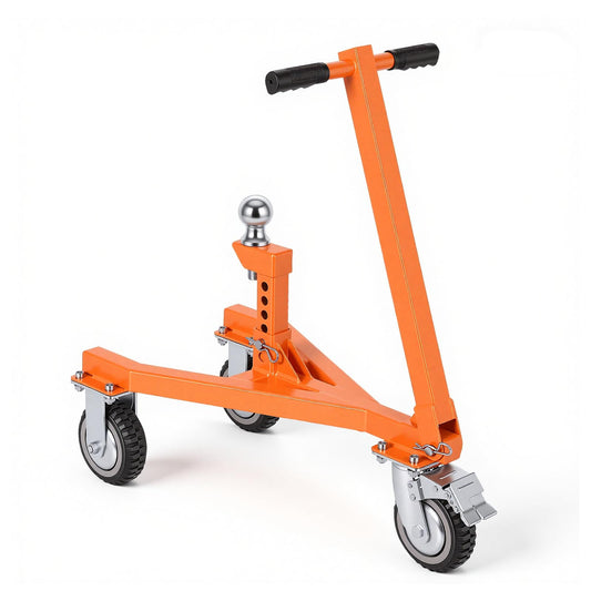 FAHKNS Trailer Dolly 3500 lb Tongue Weight Trailer Mover with 2 in & 2-5/16 in Ball Suitable for RV, Boat, Camper, Flatbed, Enclosed Trailers and so on.