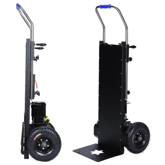 Generic Electric Stair Climbing Dolly 880lbs Capacity 1500W Motor Electric Stair Climbing Hand Trucks with Rope for Warehouse Logistics Moving Furniture