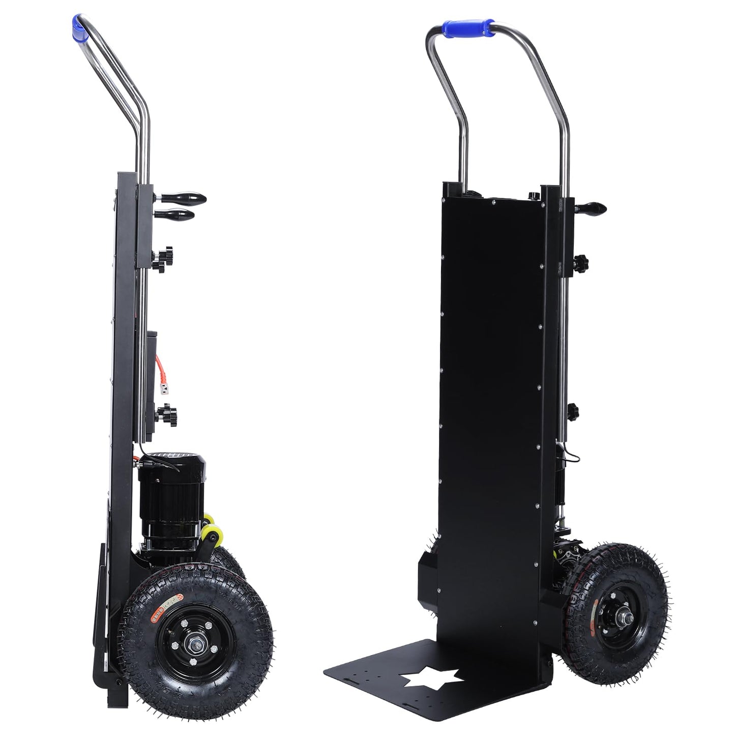 Generic Electric Stair Climbing Cart Hand Truck 880lbs Load Capacity Heavy Duty Stair Climbing Dolly 1500W Motor with Rope for Moving Warehouses Delivery Workers