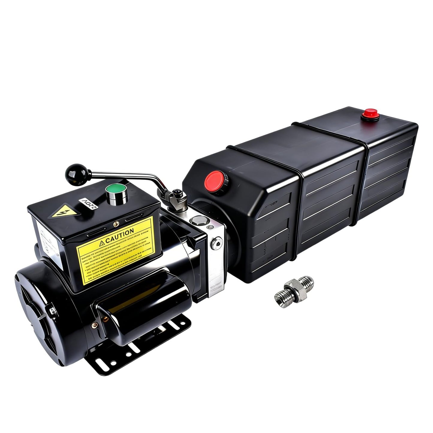 3.7 Gallon Hydraulic Pump, 220V 3HP 2950 PSI Single-Acting Hydraulic Power Unit for 2 & 4 Post Car Lift Dump Trailer Car Lifting Mixizap