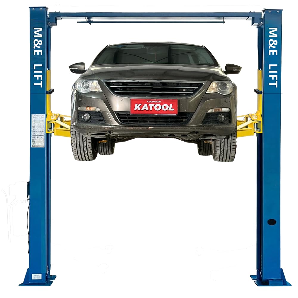 ME 9000lbs 110v 2 Post Lift Max. Lifting Height 74.8" 2 Post Car Lift Auto Lift Clearfloor Lifts Car Hoist for Home Shop Garage(ME-M90-110V)
