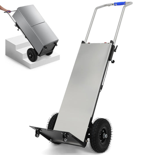 1200W Electric Stair Climbing Dolly, 900LBS Electric Hand Trucks Foldable, Heavy Duty Stair Climber, Foldable Stair Climbing Cart with Telescopic Handle for Moving Furniture Fridge Appliance