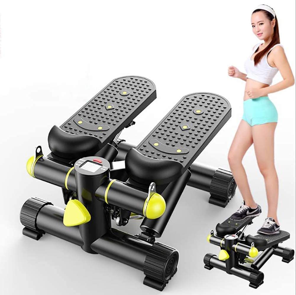Mini Stepper for Exercise | Exercise Machine for Home Use | Small and Portable Cardio Machine | Stair Stepper for Home Use | with Resistance Bands and Digital Display