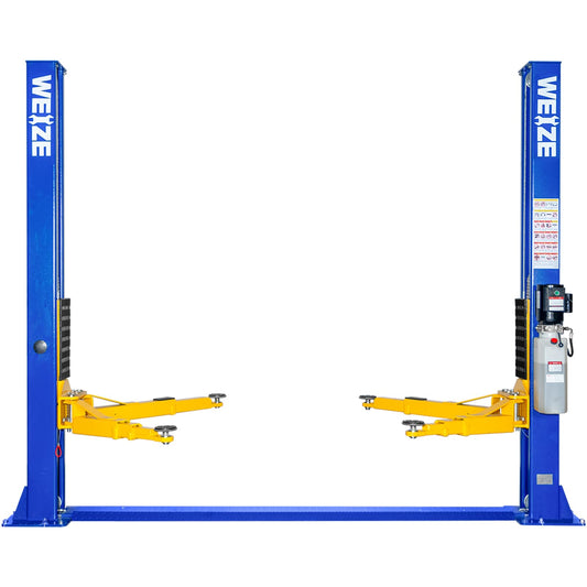WEIZE 11000lbs Two Post Car Lift, Auto Lifts with 220V 3HP Motor, Double Safety Lock Release 2-Post Car Lift Hoist Equipment for Home Garage and Shop, Automotive Truck Clear Floor Hoist