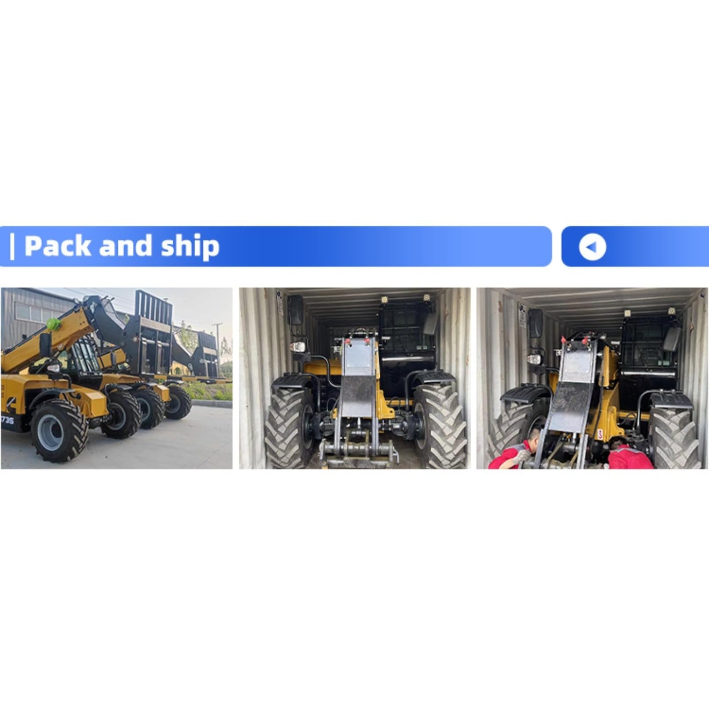 High-Stack Operations Telescopic Boom Forklift with 4-Wheel Steering for Construction Sites, Industrial Yards, and Agricultural Fields