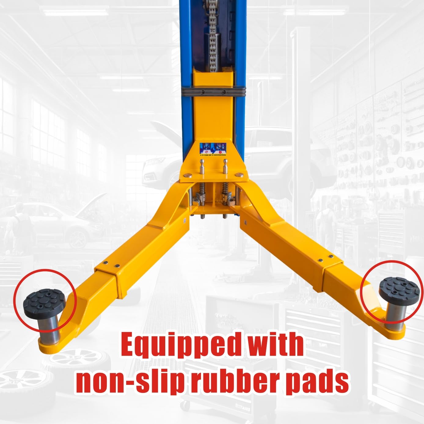 XK-PML-8500 Manual-Lock 2 Post Car Lift for Home Garage Mobile 8500 lbs with 36 Months Parts Replacement
