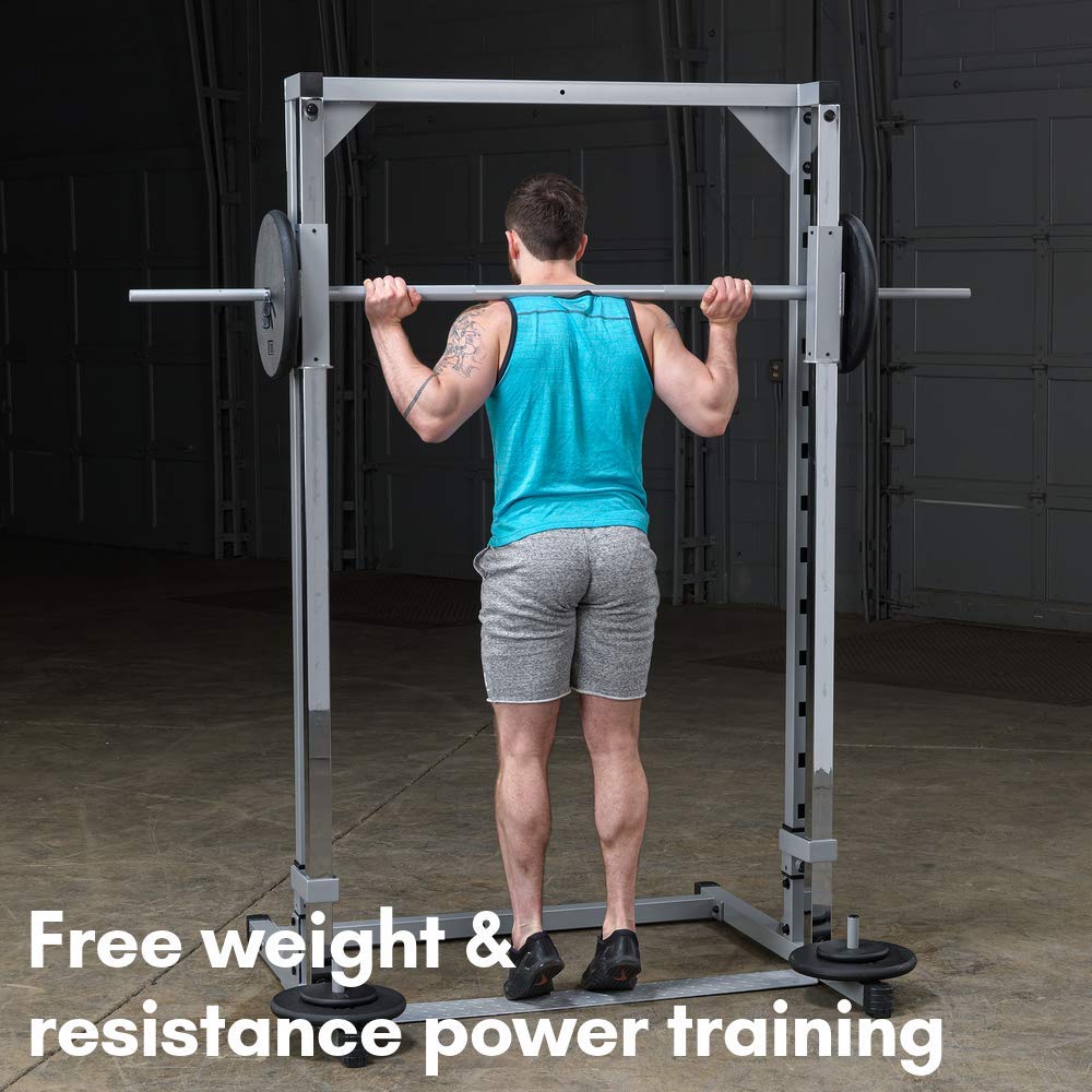 Powerline (PSM144X) Smith Machine by Body-Solid - Strength Training Equipment with Super-Glide Carriage, Adjustable Safeties, and Dual-Lock Safety Spotter Catch System