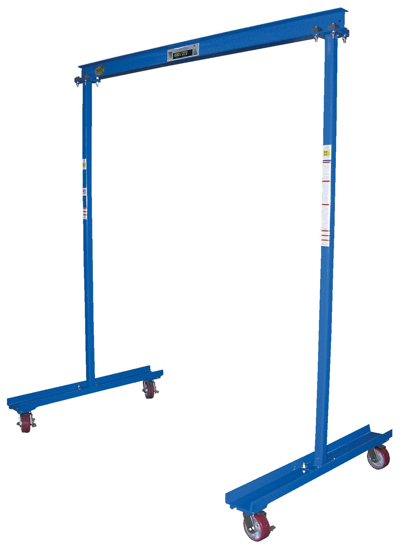 Vestil FPG-6 Steel Portable Work Area Gantry Crane 80-3/4 In. x 47-3/4 In. x 94 In. 600 Lb. Capacity Blue