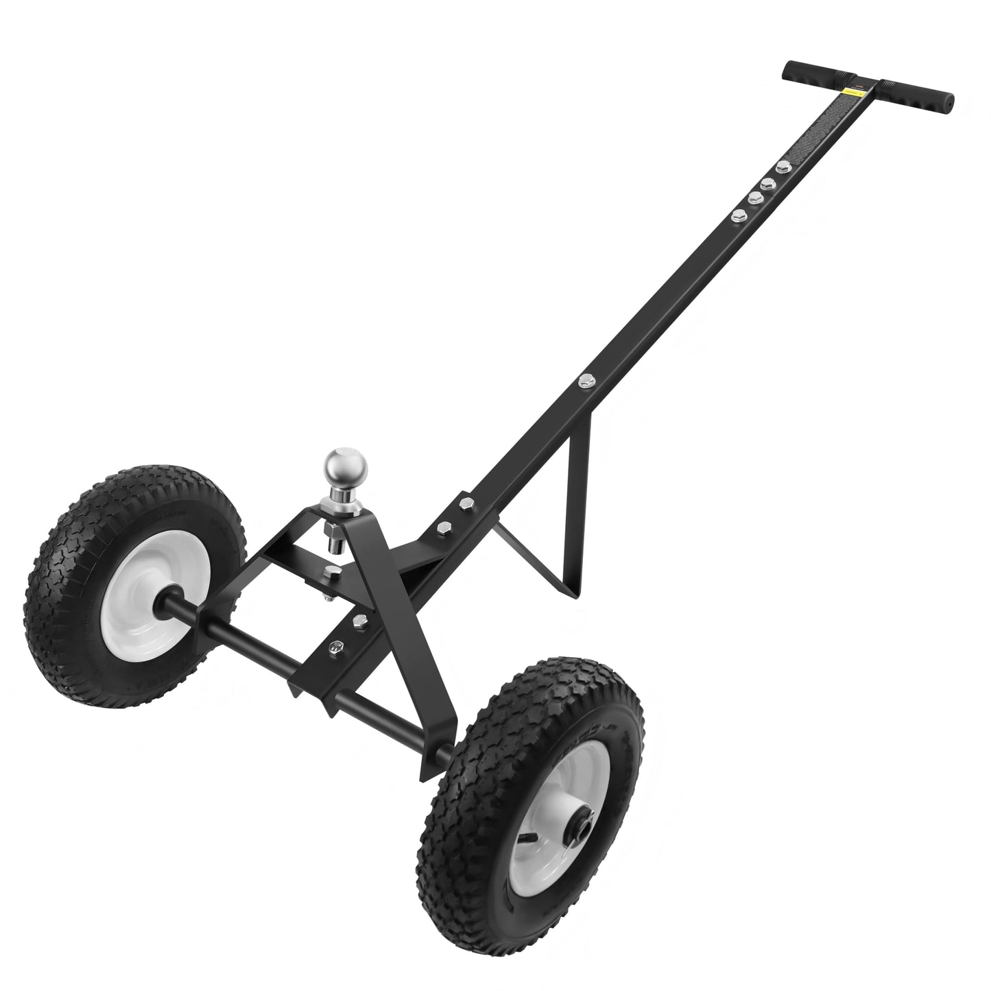 YOLANDO Trailer Dolly, Trailer Mover Dolly for Watercraft Small Boat Moving, 600LBS Capacity, 1-7/8” Hitch Ball with 12” Solid Tires, Black Powder Coated Steel