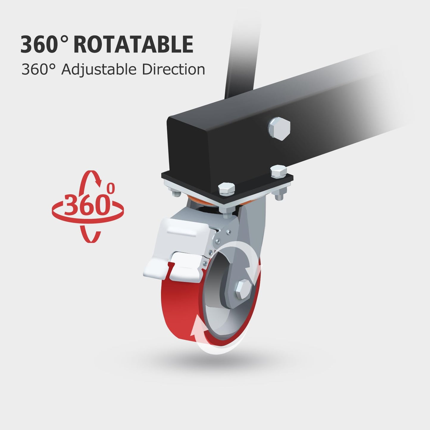 YardYonder Adjustable Gantry Crane - 1 Ton (2200 Lbs) Capacity Portable Hoist, 97" to 141" Height Range for Factories, Warehouses, Construction & Auto Repair