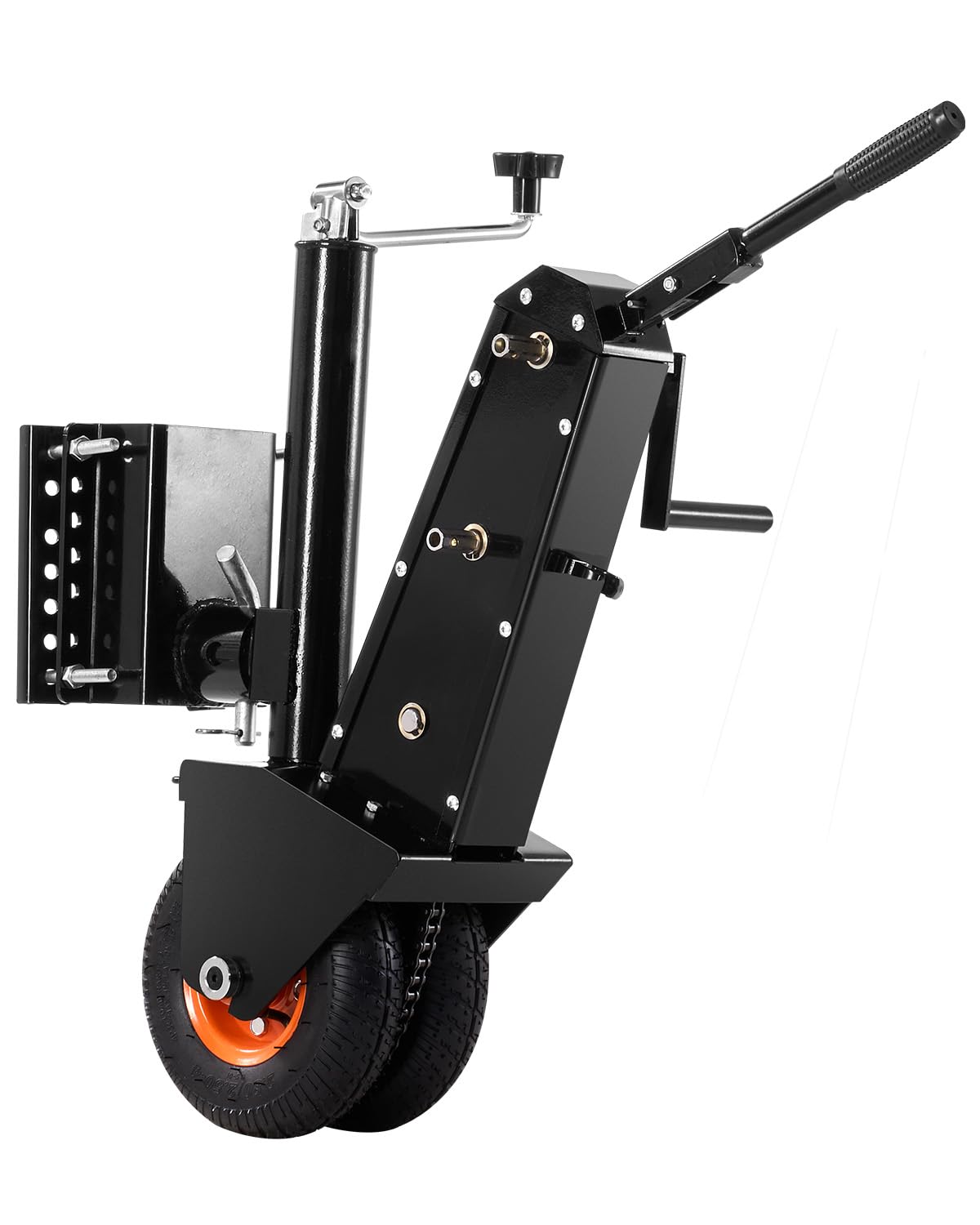 VEVOR Trailer Dolly, 500lbs Tongue Weight Capacity, 13 inch-23.2 inch Height Adjustable Trailer Mover Dolly, 9-inch Pneumatic Rubber Tire, Manual or Electric Wrench Drive, for Moving RV Trailer