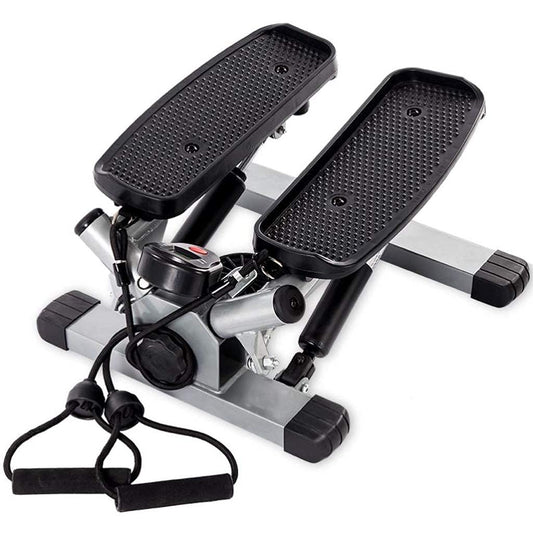 Mini-Stepper Swing Stepper Twist Stepper Mini Step Machine with Resistance Bands Home Mute Stair Fitness Machiner Free I