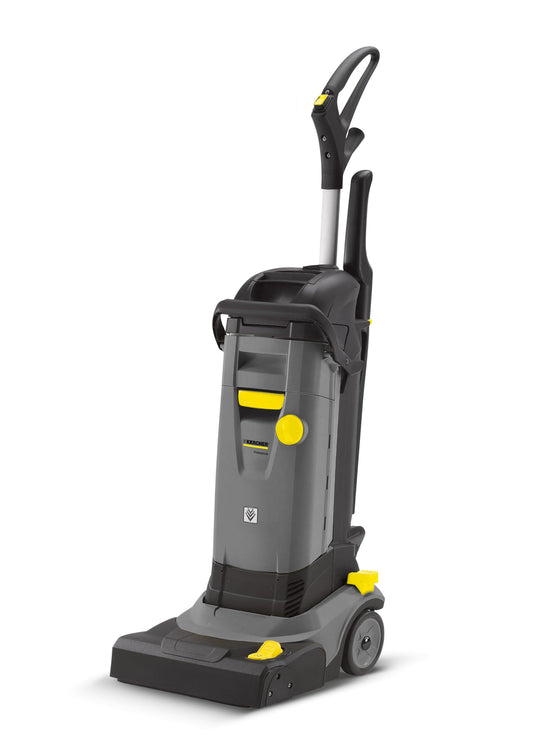 Karcher BR 30/4 C - Compact Walk Behind Floor Scrubber - Scrubs and Dries Hard Floors - High Speed Roller Brush