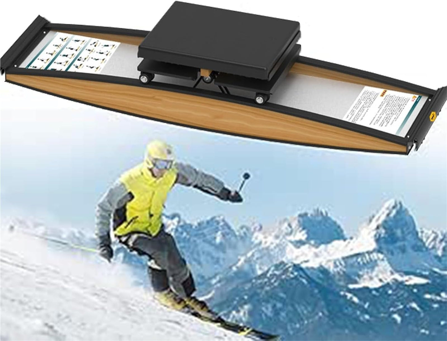 Ski Simulator，Ski Machine， Simulated Ski Machine 300LB Capacity Muscle Repair Strengthening Training