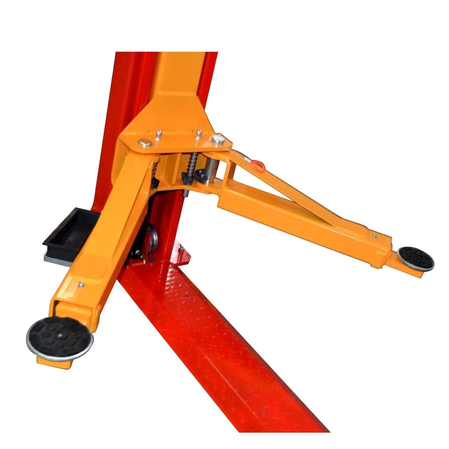 KATOOL 10000lbs 2 Posts Lift Auto Lift KT-H100 Shop Home auto lift car lift Floor Plate Auto Hoist, 112*18*36inch, Red