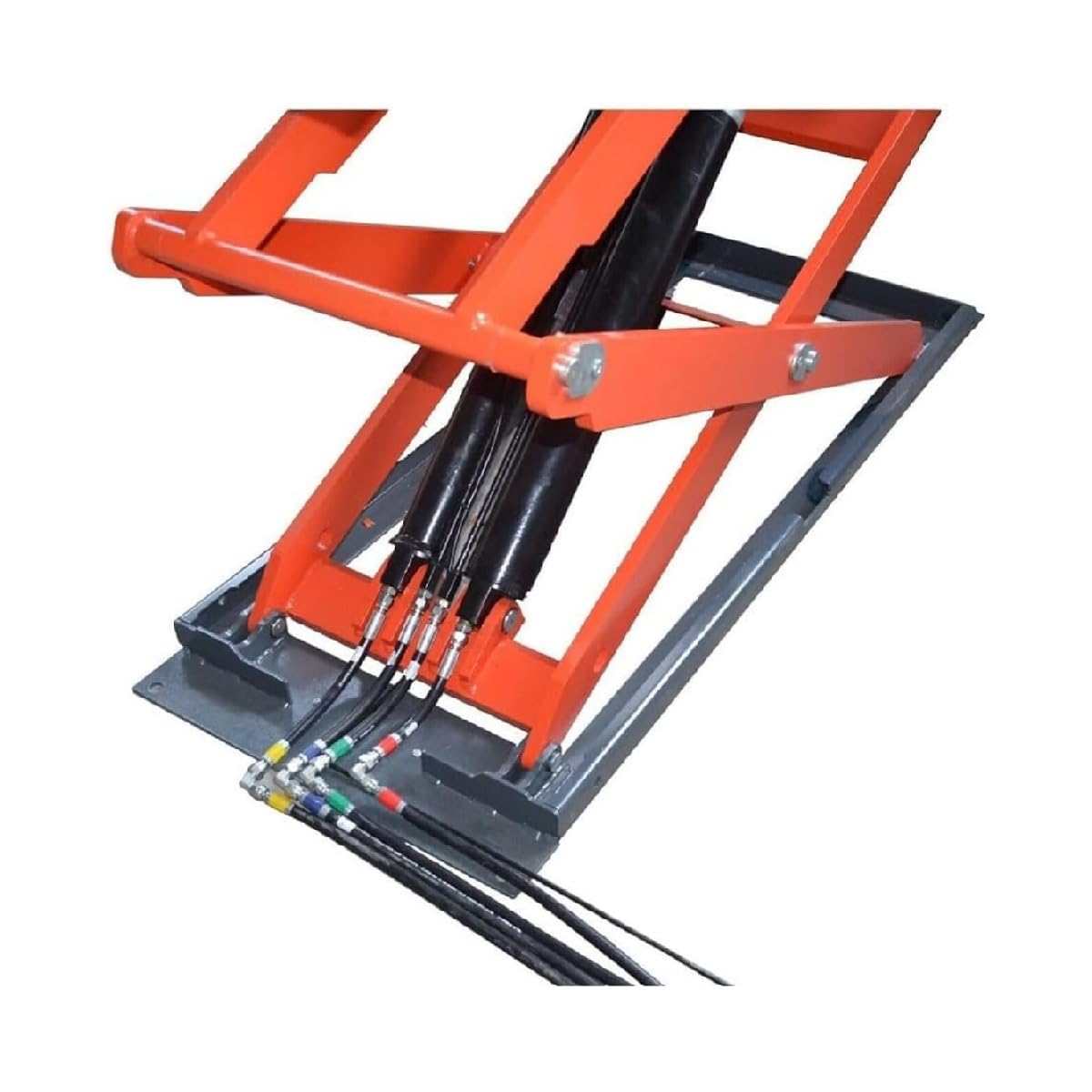 AK-X95 8000 lbs Portable Scissor Lift, Automatic Leveling Function, 72" Lifting Height, 220V Power Supply, Heavy Duty Quick Jack for Cars, SUVs, Light Trucks, Garage or Shop