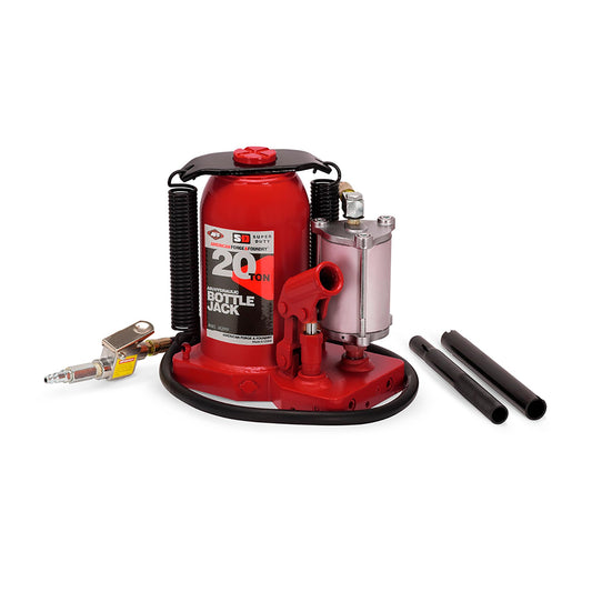 AFF 20 Ton Bottle Jack - Manual & Air Assist Hydraulic Jack for Lifting Heavy Trucks & Equipment - Super Duty