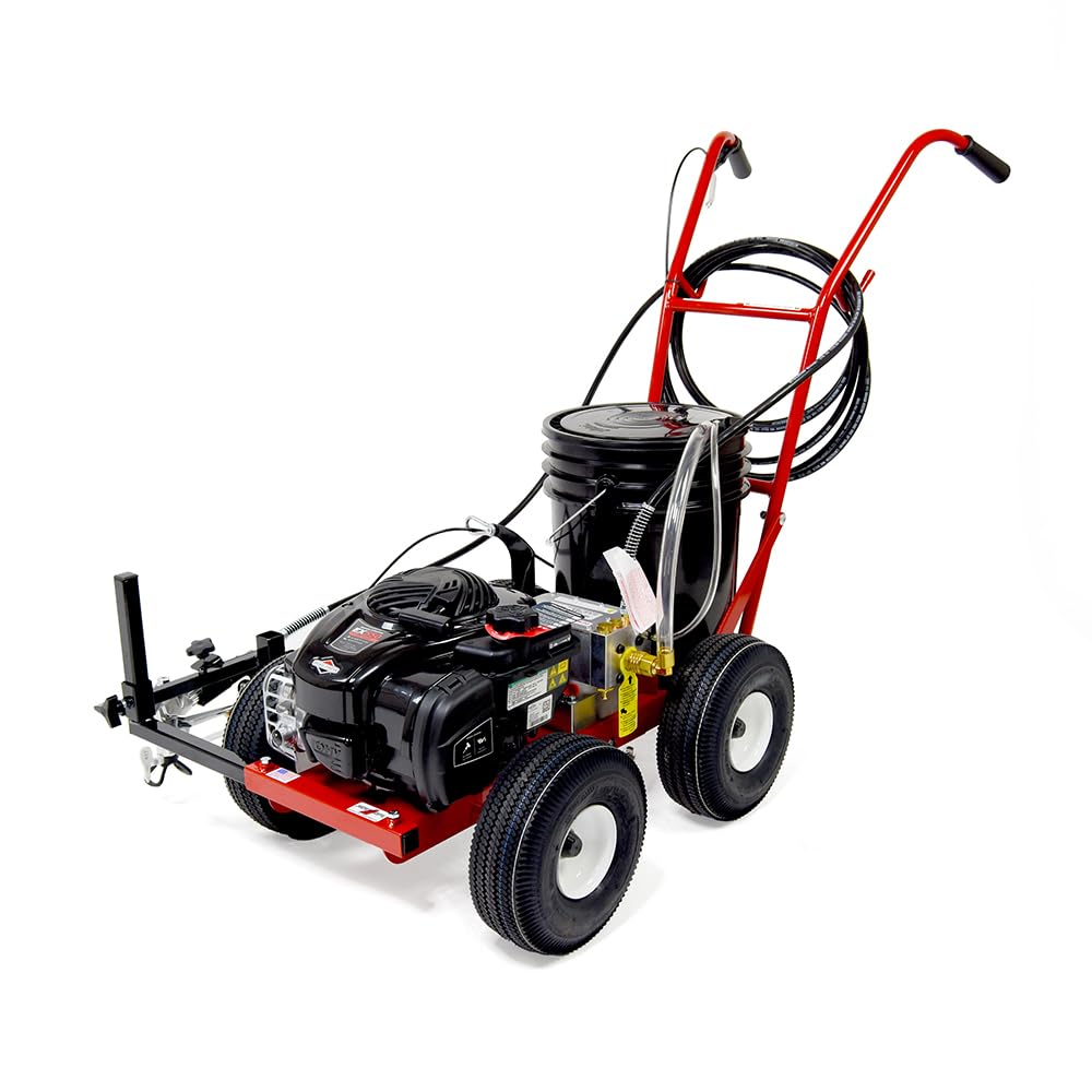 Athletic Field Airless Striping Machine (Model# 4250 Part# 10003947) | Pavement & Warehouse Striping | High Pressure | Light Weight | 3000 PSI Spray Pump | Fix Uneven Athletic Fields | Made in USA